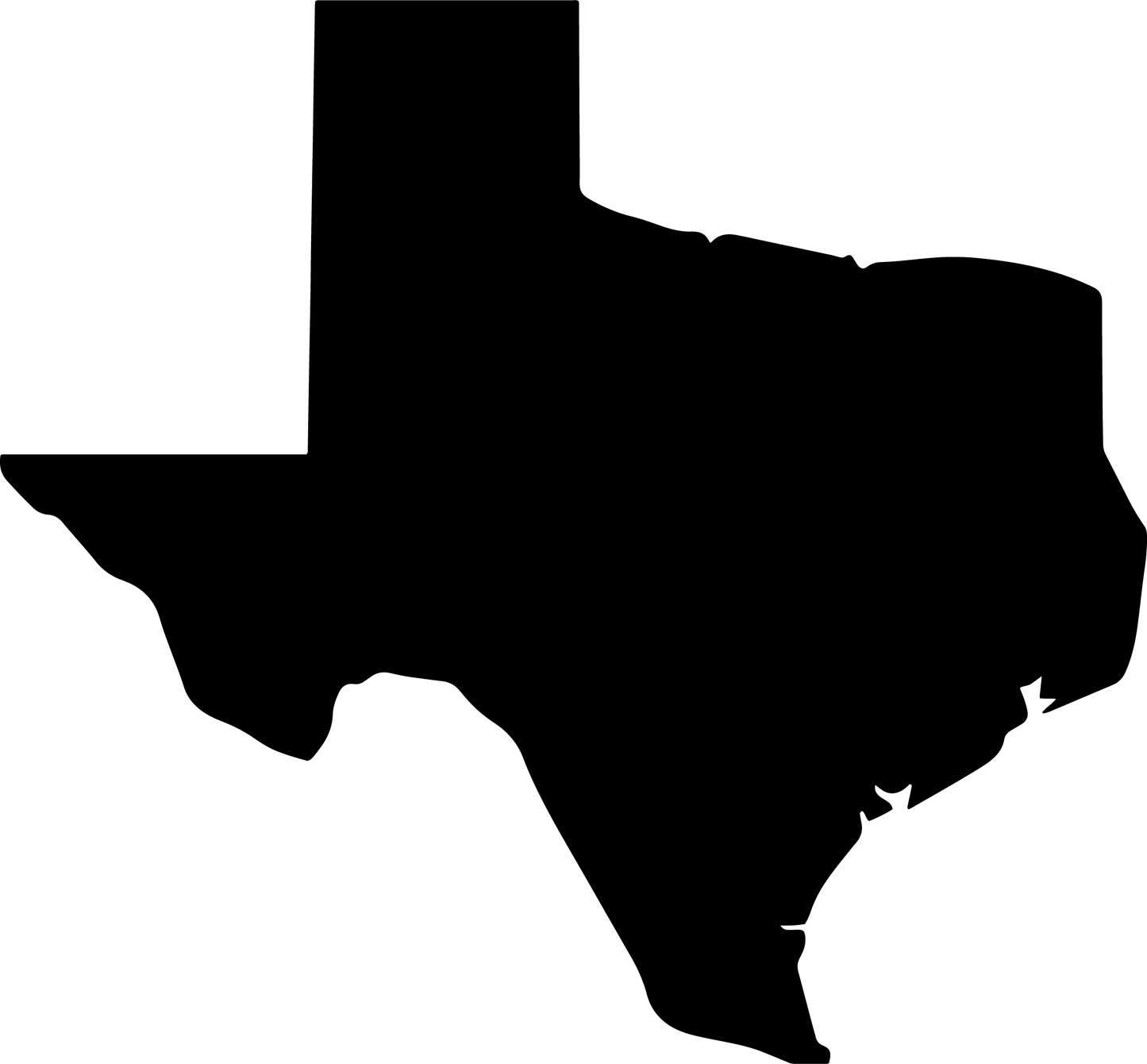 Square Patch with Shape of Texas in Center