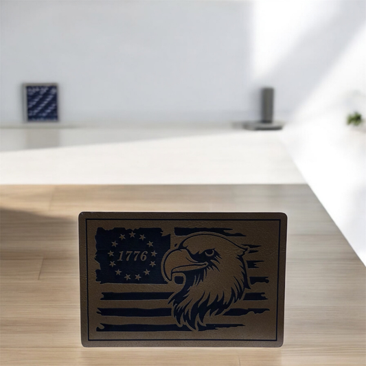 US Flag with 1776 and Eagle Patch