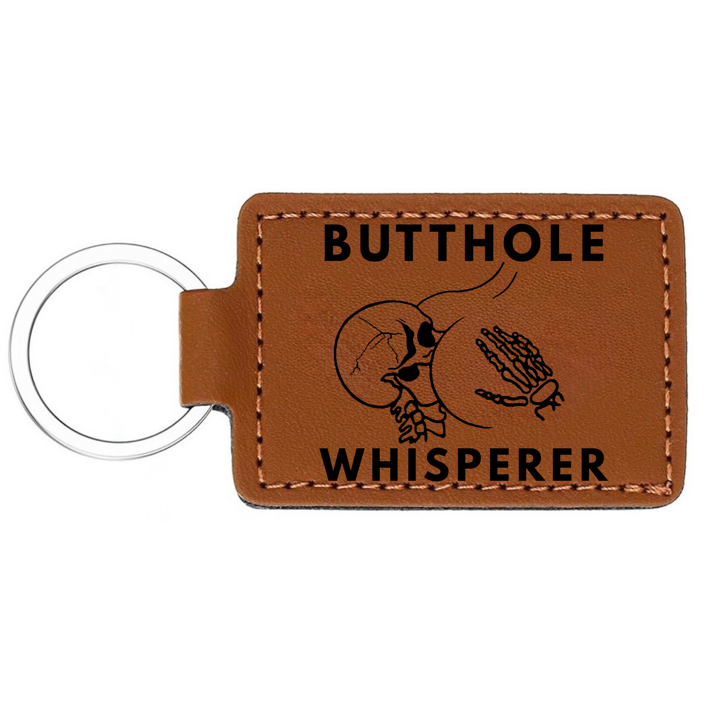 Butthole Whisperer Patched Hat | Black on Black Yupoong Classic Snapback | Funny Hat with Free Matching Keychain!