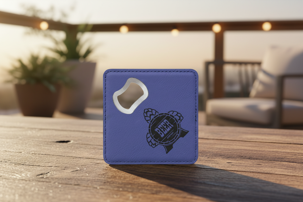 Coaster Bottle Opener | Customize Your Coaster | 13 Colors To Choose From!