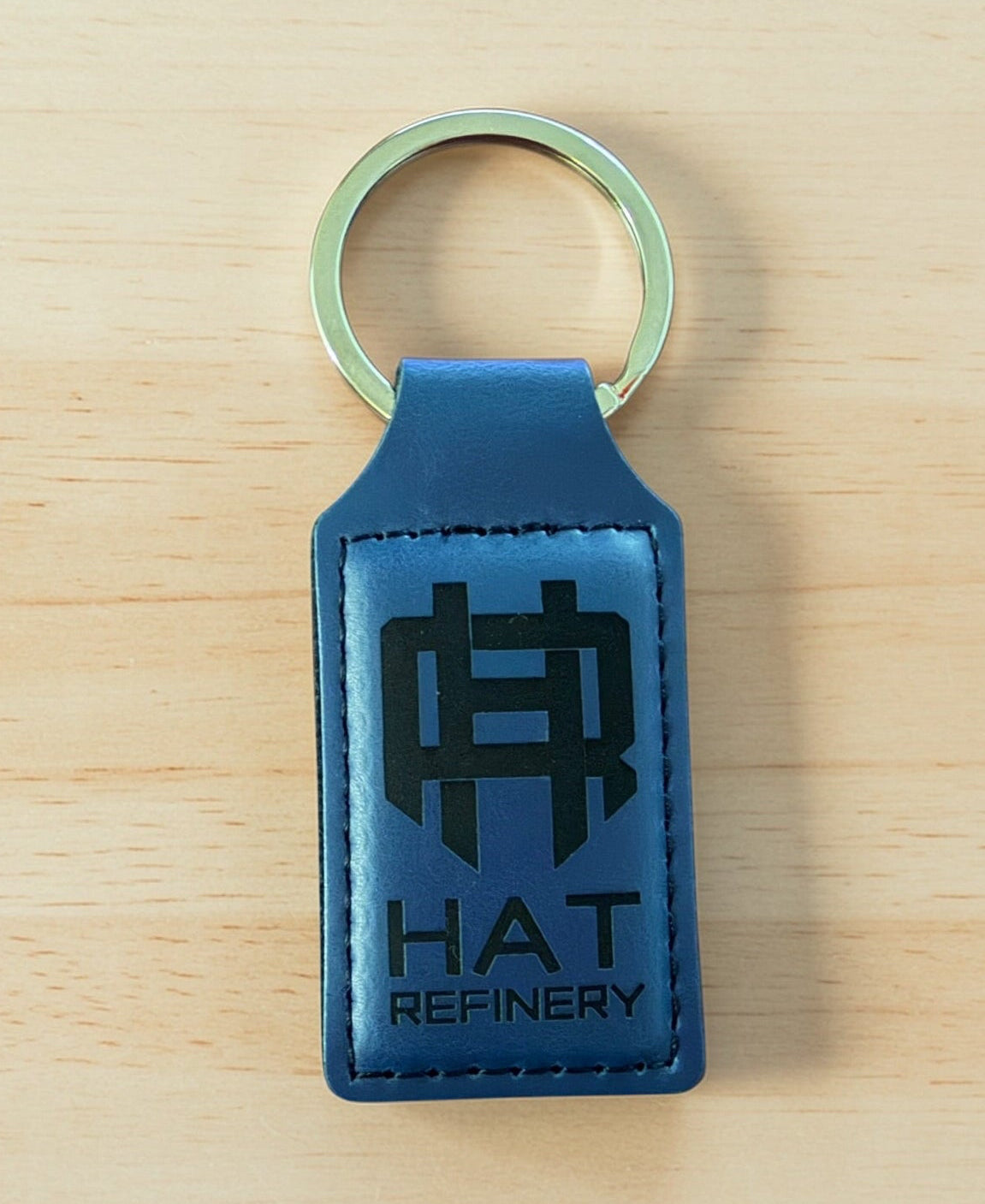 Customizable Leatherette Keychains | Laser Engraving included | Indigo to Black