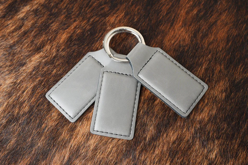 Customizable Leatherette Keychain | Laser Engraving included!