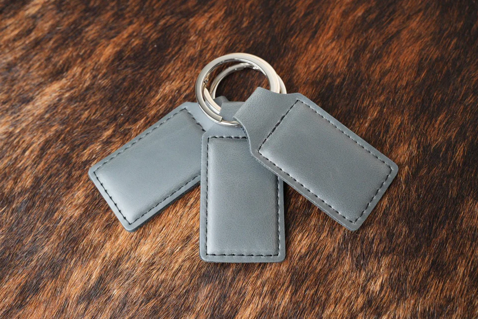 Customizable Leatherette Keychain | Laser Engraving included!