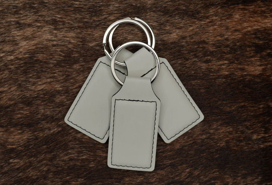 Customizable Leatherette Keychain | Laser Engraving included!