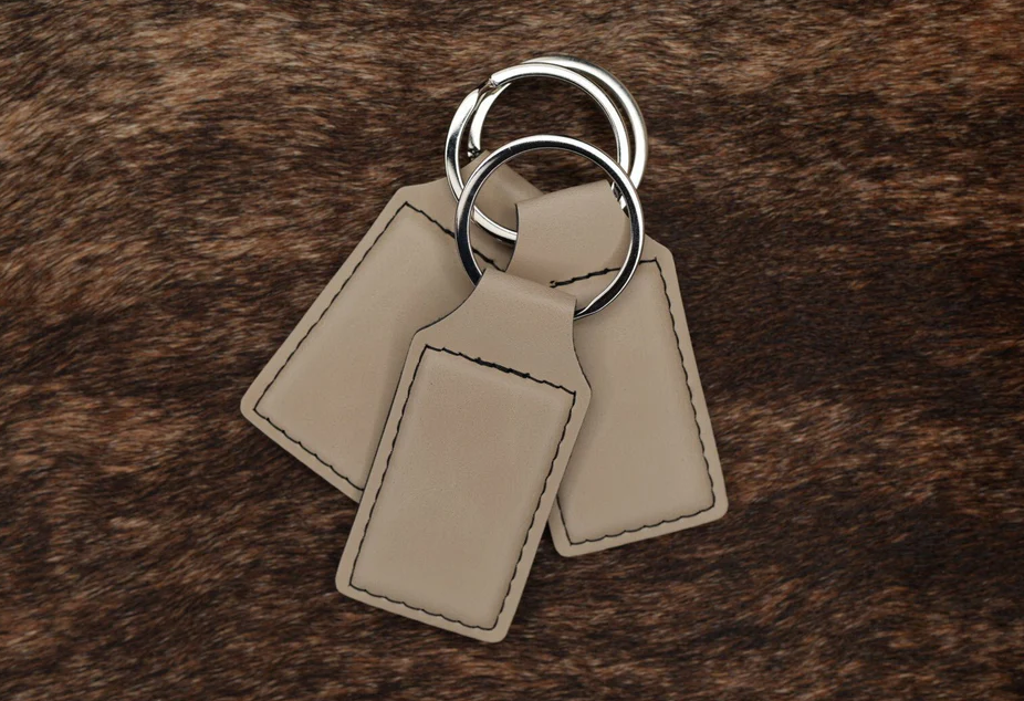 Customizable Leatherette Keychain | Laser Engraving included!