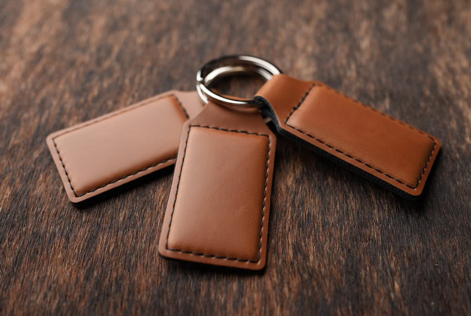 Customizable Leatherette Keychain | Laser Engraving included!